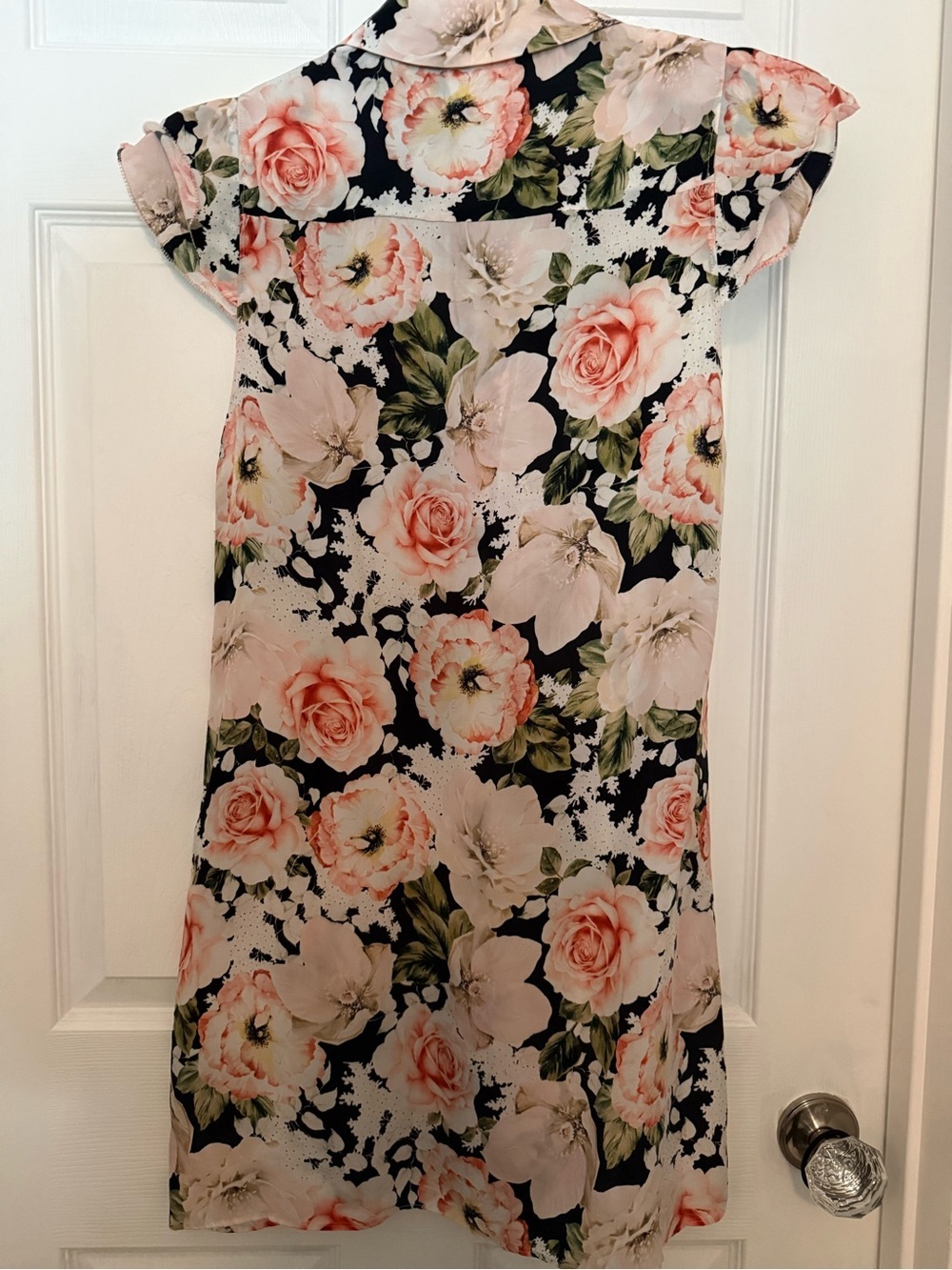 Alice + Olivia Pink & Black Floral Button-Front Dress Size XS NWT - Picture 2 of 6